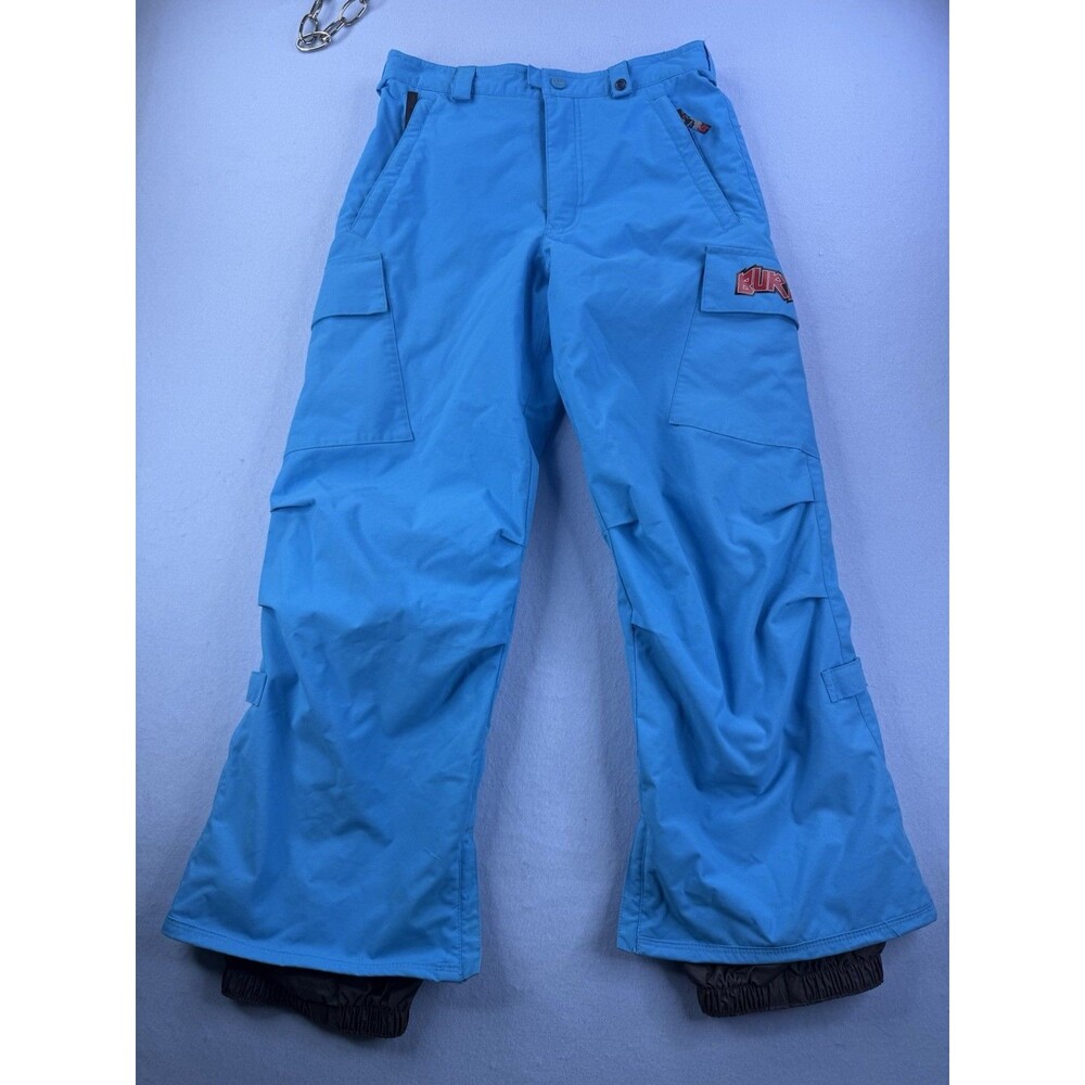 Burton Snow Pant Skiing Snowboard Winter Blue DryRide Youth Size L (10/12) 1213